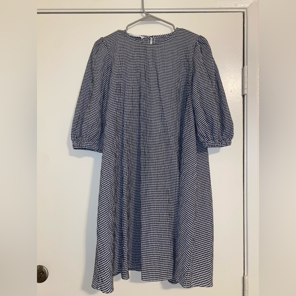 Black and White Checkered Dress MNGO